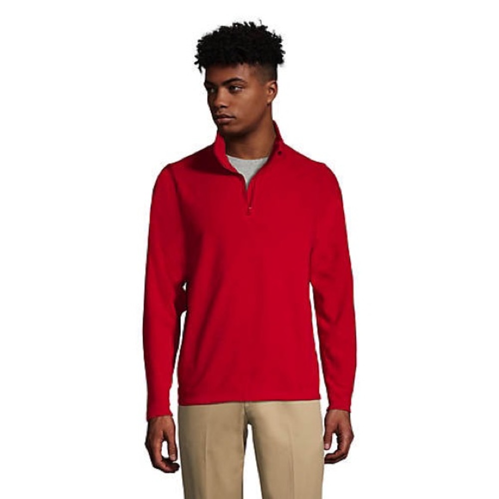 Boys Lands’ End Red Pullover Fleece
